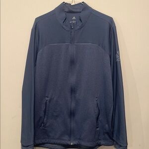 Adidas Blue Full Zip Lightweight Athletic Jacket